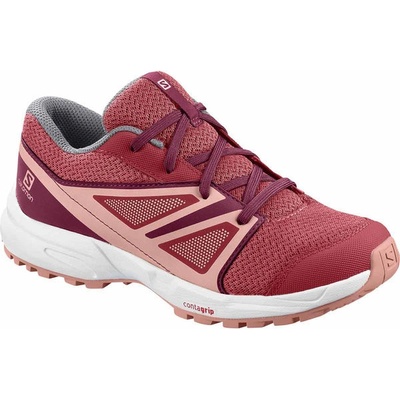 Salomon Sense trekové boty J 409256 2020 garnet rose/beet red/coral almond – Zboží Mobilmania