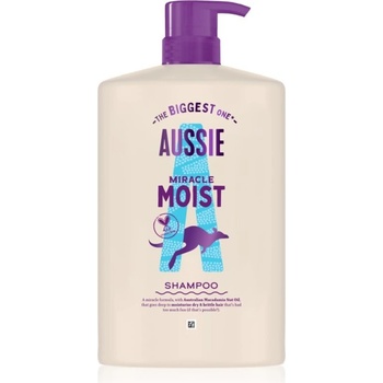 Aussie Miracle Moist hydratační šampon pro suché a poškozené vlasy 1000 ml