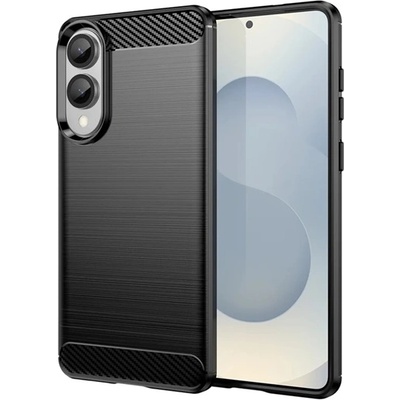 Gigapack Samsung S25 Edge GIGAPACK Силиконов протектор за телефон, удароустойчив, карбонова шарка, ЧЕРЕН GP-174133 (GP-174133)
