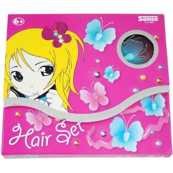 Sense Творчески комплект Sense - Направи си сама аксесоари за коса, Пеперуди (28045)