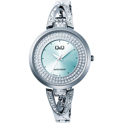 Q&Q Дамски аналогов часовник q&q - f03a-005py (f03a-005py)