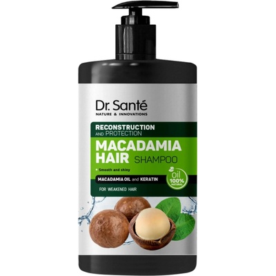 Dr. Santé Macadamia šampon pro oslabené vlasy Macademia Oil and Keratin Reconstruction and Protection 1000 ml
