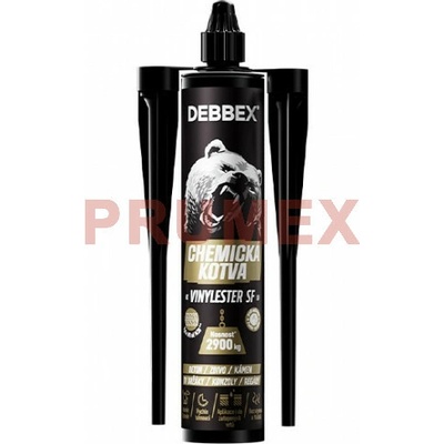 DEBBEX by Den Braven MAMUTÍ SÍLA Chemická kotva VINYLESTER SF Varianta: 380 ml kartuše šedá