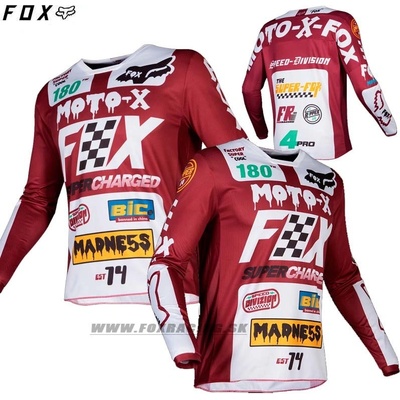 Fox Racing 180 Czar tmavo červený