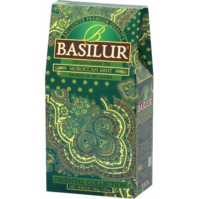 Basilur Moroccan Mint zelený čaj cejlonský sypaný máta 100 g