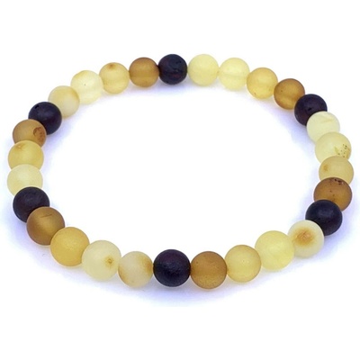 Jan Kos jewellery Náramek na gumičce s jantarem STA-8346/GUA