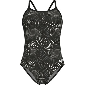 arena Дамски бански костюм Arena Women's Fireflow Swimsuit Lightdrop Back Swimsuit - Black / Team Black - размер 34 (EU) (150-5754-0113)