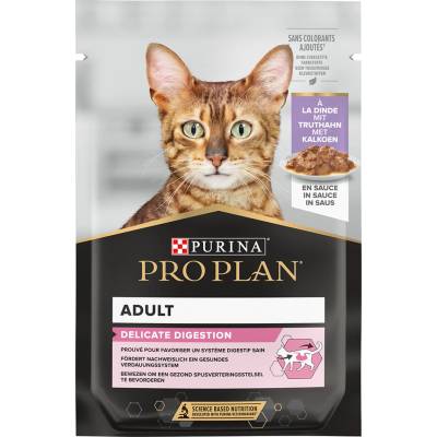Pro Plan Cat Adult Delicate Digestion krůta ve šťávě 6 x 85 g