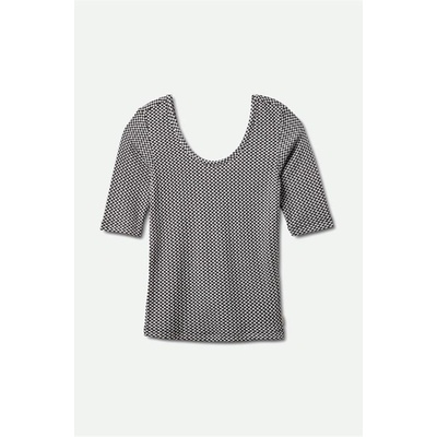 BRIXTON triko Roma Scoop Neck Black