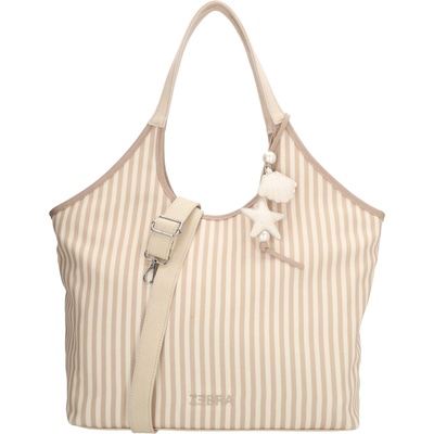 Zebra Trends dámska shopper kabelka Mira 22 5 L béžová
