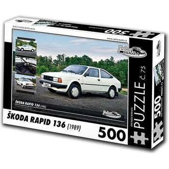 Image 1 of Retro cars - Puzzle Skoda RAPID 136 (1988) - 500 piese