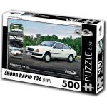 Retro cars - Puzzle Skoda RAPID 136 (1988) - 500 piese