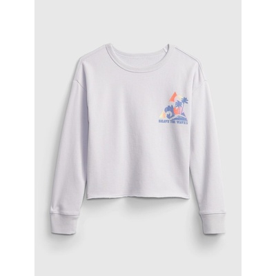 Gap 688190-00 Dětská mikina graphic Bílá