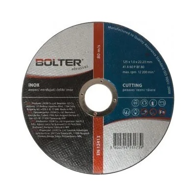 BOLTER Диск за рязане INOX 125х1.0х22.23 А60Р, Bolter XG53173