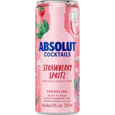 Absolut Cocktails Strawberry Spritz 5% 0,25 l (plech)