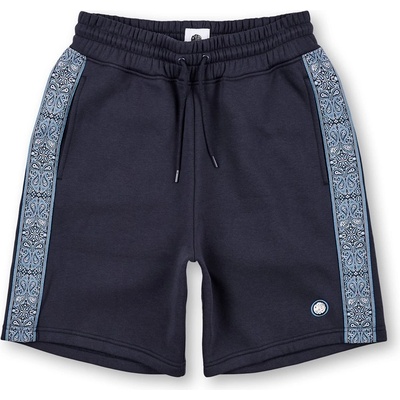 Pretty Green Поларени къси панталони Pretty Green Men's Eclipse Paisley Fleece Jogger Shorts - Navy
