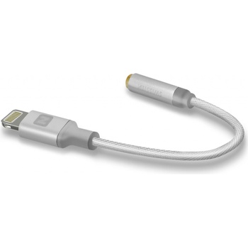 Swissten Adaptér TEXTILE pre iPhone Lightning - Jack 3,5 mm, 0,15 m