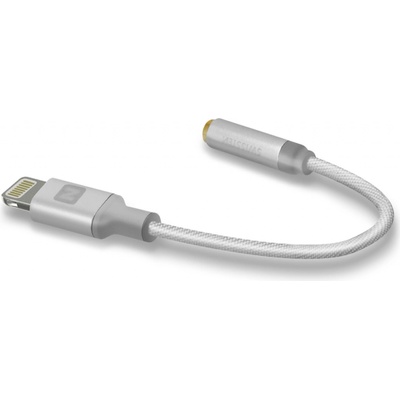 Swissten Adaptér TEXTILE pre iPhone Lightning - Jack 3,5 mm, 0,15 m