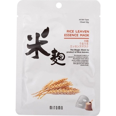 MITOMO Подхранваща маска за лице с екстракт от оризов квас (4582419531840)