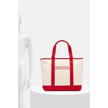 Tommy Hilfiger Памучна чанта Tommy Hilfiger в червено AW0AW17421 (AW0AW17421)