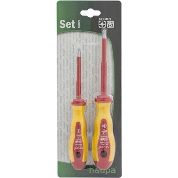 101879 Sada šroubováků křížový VDE, PZ/FL 1+2, Haupa