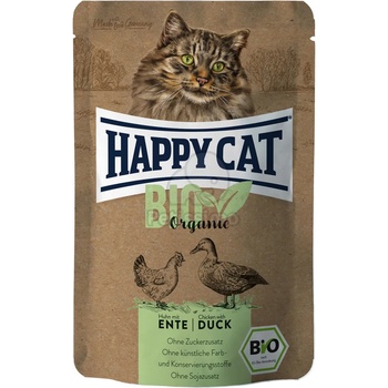 Image 1 of Happy Cat Bio Organic мокра храна с птиче месо и патешко 85 г