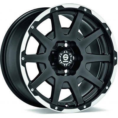 SPARCO DAKAR 8,5x18 5x150 ET30 matt black lip polished rivets