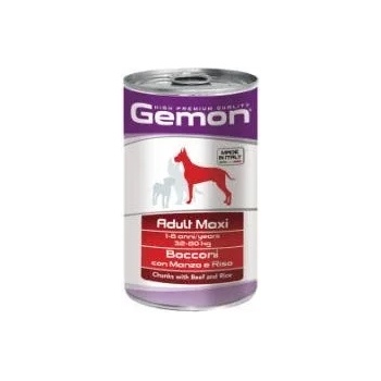 Gemon Beef and Rice Adult Maxi - Хапки с говеждо и ориз за големи породи - опаковка 1. 250 кг