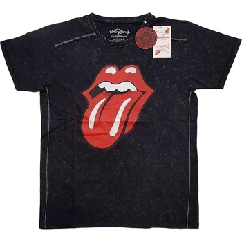 The Rolling Stones Риза Classic Tongue (Wash Collection) Unisex Black S (RSSWASH02MB01)