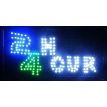 Image 1 of HooToo LED светеща рекламна табелa - 24 HOUR, движеща се