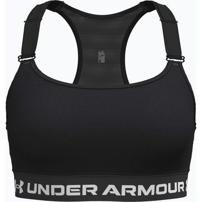 Under Armour Спортен сутиен Under Armour HeatGear High ultimate, черен/бял