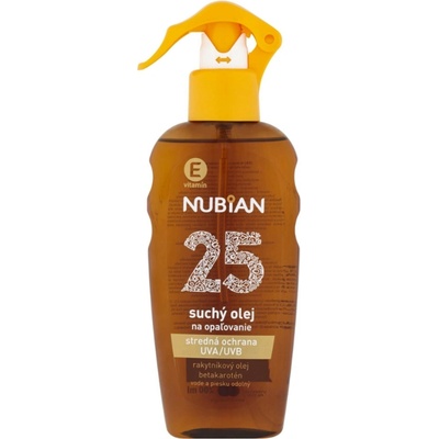 Nubian suchý olej v spreji SPF 25, 200 ml, OF 25