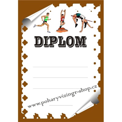 VIZINGR Atletika diplom A4 č.13