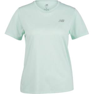 New Balance Дамска тениска New Balance Women's Athletics S/S Running shirt - Cosmic Jade Heather (916-1222-1012)