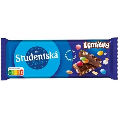 Orion Študentská pečať Mliečna čokoláda a Lentilky s arašidmi a želé 90 g