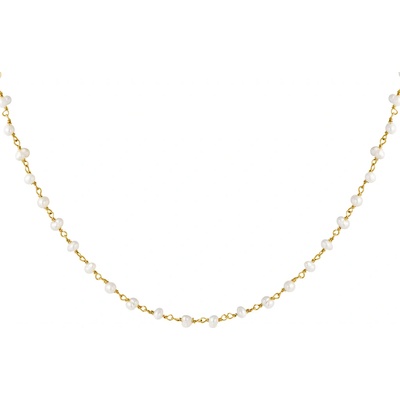 Ornamenti Pozlacený natural pearls gold OOR300060