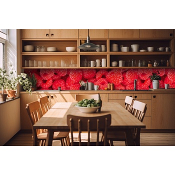 DIMEX ART s. r. o Фототапет за кухня - малини 420 x 60 см