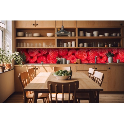 DIMEX ART Фототапет за кухня - малини 420 x 60 см
