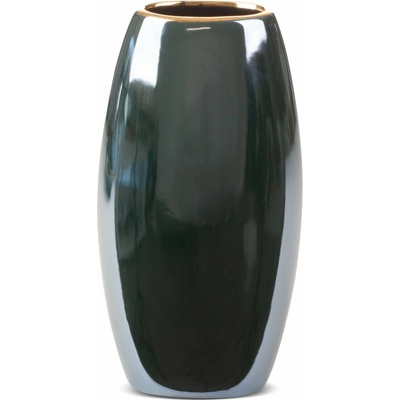 EUROFIRANY KERAMICKÁ VÁZA AMORA 13X9X25 CM TMAVOZELENÁ
