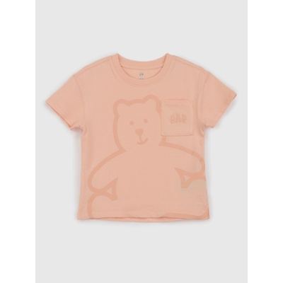 GAP Baby тениска с джобче GAP GAP | Oranzhev | Момичешки | 18-24 месеца