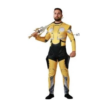 BigBuy Carnival Маскировъчен костюм за възрастни Робот Жълт (1 Части) Размер xs/s