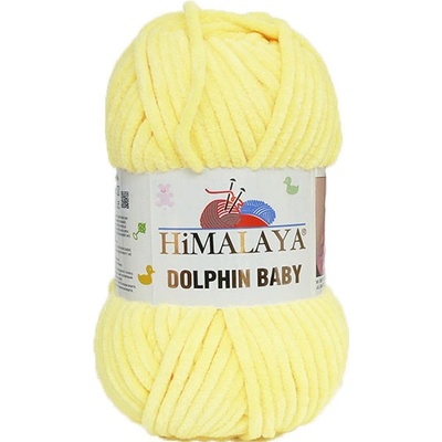 Himalaya Příze Dolphin Baby 80302 - žlutá