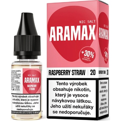 Aramax Salt Raspberry Straw 10 ml 20 mg – Zboží Mobilmania