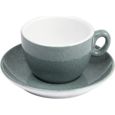SABBIA zelená šálka s podšálkou na CAPPUCCINO 170 ml
