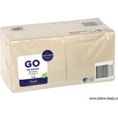 Duni ubrousky 2V Eco Echo 300ks 24x24cm – Zboží Dáma