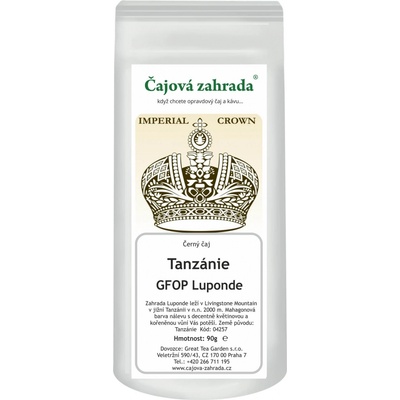 Čajová zahrada Tanzánie GFOP Luponde černý čaj 90 g