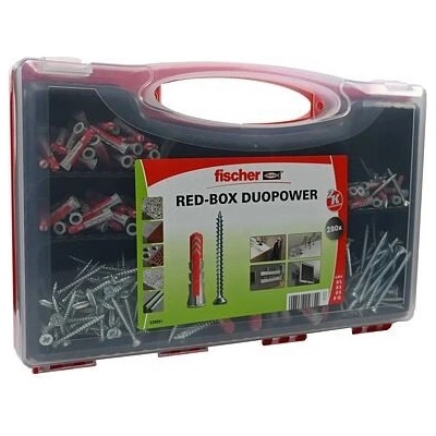 FISCHER RED BOX Duopower, sada hmoždinek a vrutů pr.5-10mm, 280ks, 536091 – Zboží Mobilmania