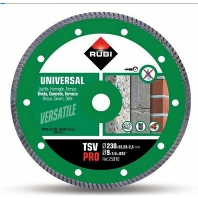 Rubi TURBO DIAMANTOVÝ KOTOUČ D230 PRO SUCHÉ ŘEZÁNÍ OBKLADŮ