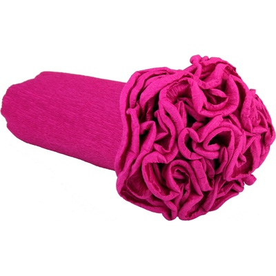 Krepový kornout 25cm x 2,5m 572-CYKLÁMEN