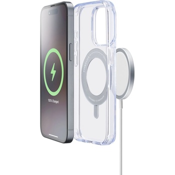 Cellularline Калъф Cellularline - Spin Mag, iPhone 16 Pro, MagSafe, прозрачен (SPINMAGIPH16PROT)